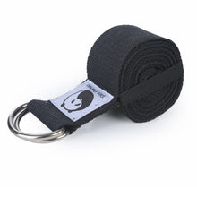 Load image into Gallery viewer, Slim Panda Yoga Straps 2 in 1 Design Black