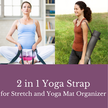 Load image into Gallery viewer, Slim Panda Yoga Straps 2 in 1 Design Black