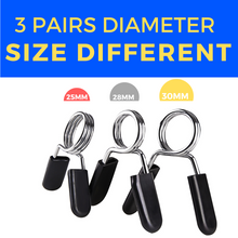 Load image into Gallery viewer, Slim Panda 24mm 25mm 28mm 30mm Barbell Clips for Dumbbell Bars