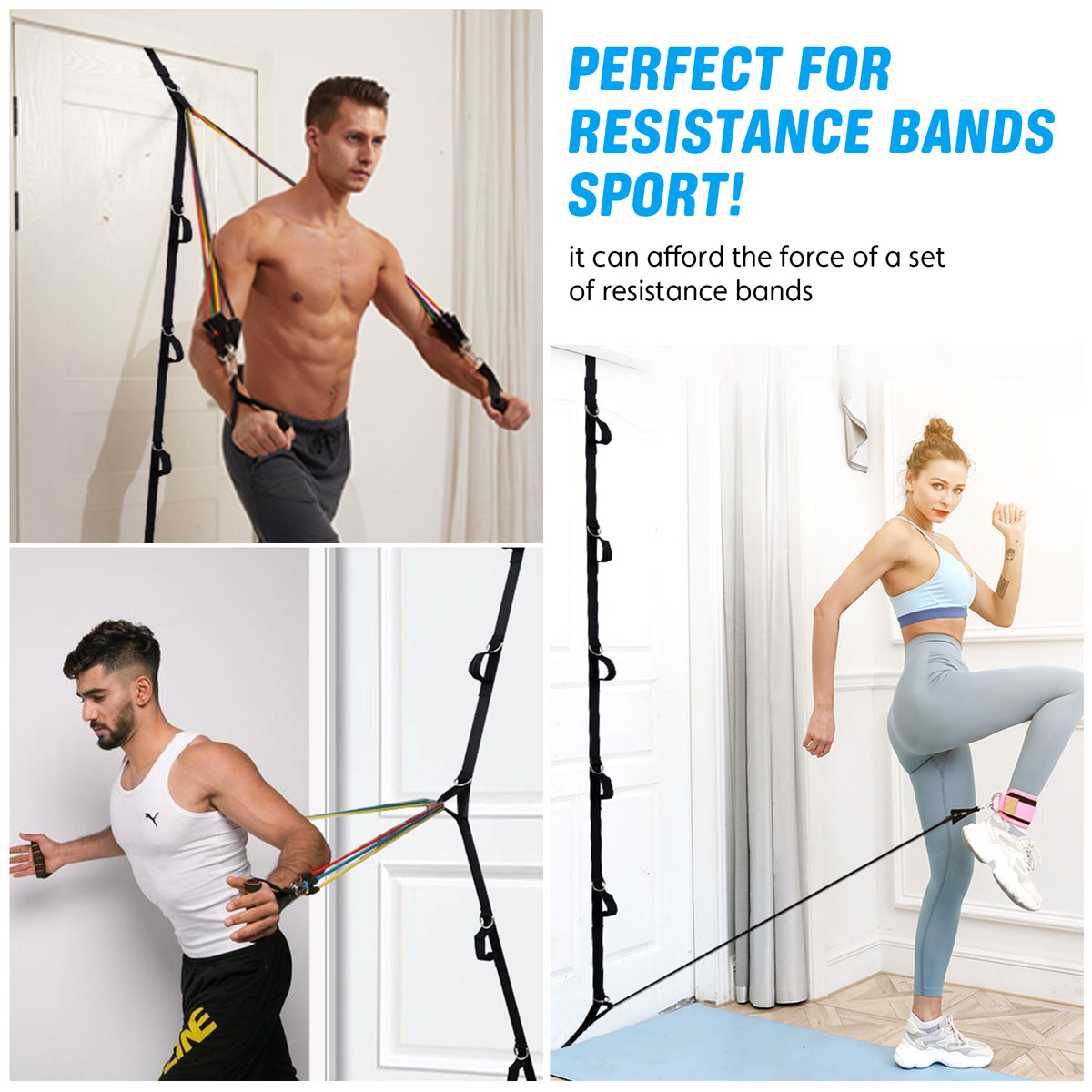 Slim Panda Upgraded Door Anchor Strap for Resistance Bands Exercises