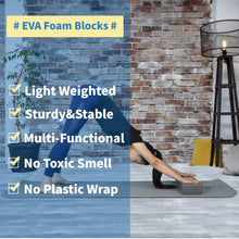 Load image into Gallery viewer, Slim Panda Black Yoga Blocks, 3x6x9 inch -2 Pcs With Cover Bag