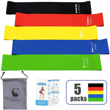 Load image into Gallery viewer, Slim Panda Resistance Loop Bands- 5Pcs,12 inch Booty Bands