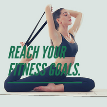 Load image into Gallery viewer, Slim Panda Yoga Straps 2 in 1 Design Black