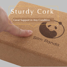 Load image into Gallery viewer, Slim Panda Cork Yoga Blocks, 3x6x9 inch -2 Pcs With Cover Bag