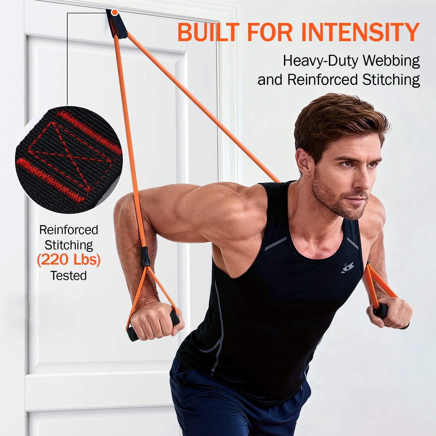 Transform Your Home into a Gym: Secure Door Anchor for Resistance Bands