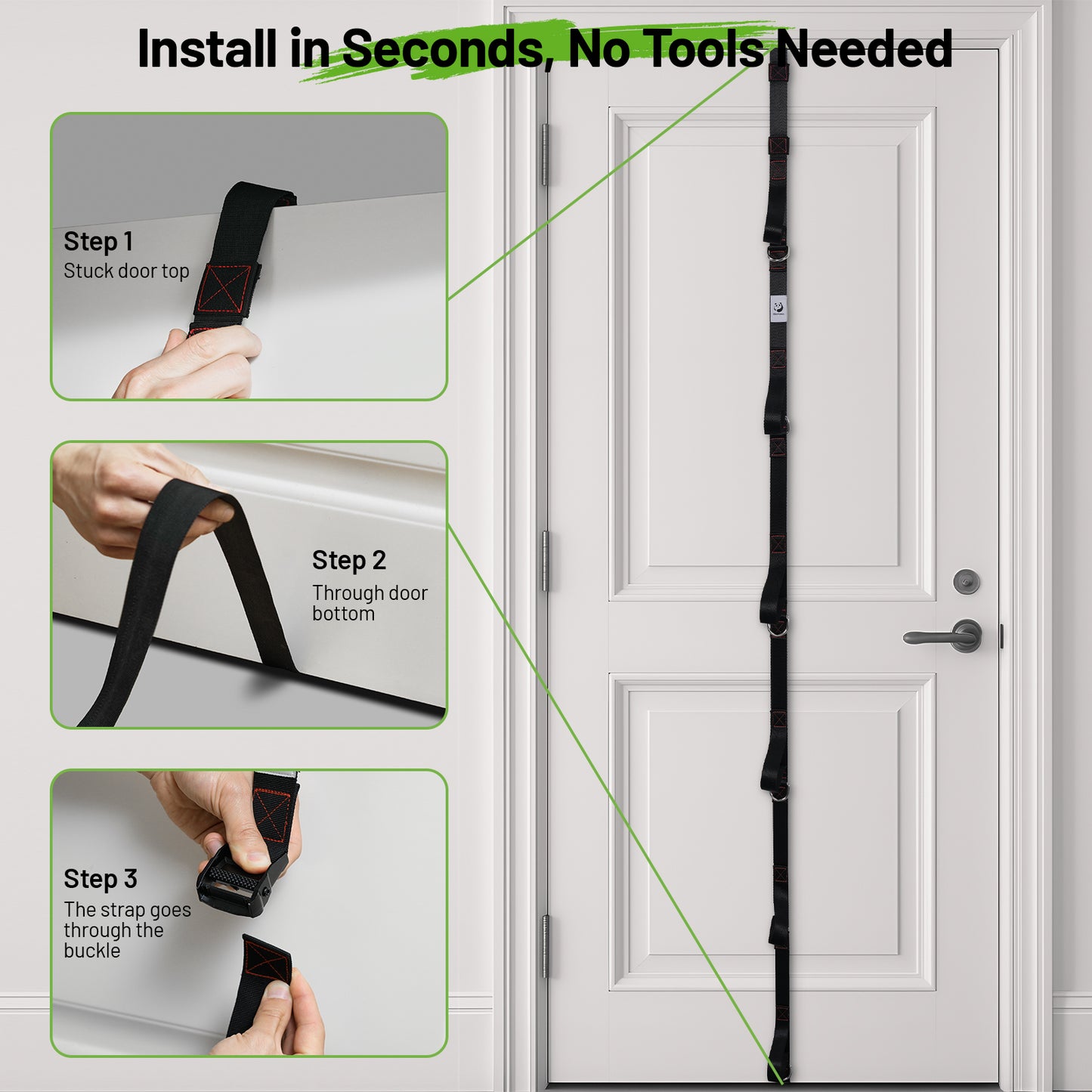 Transform Your Home Workouts: Adjustable Door Anchor for Resistance Bands