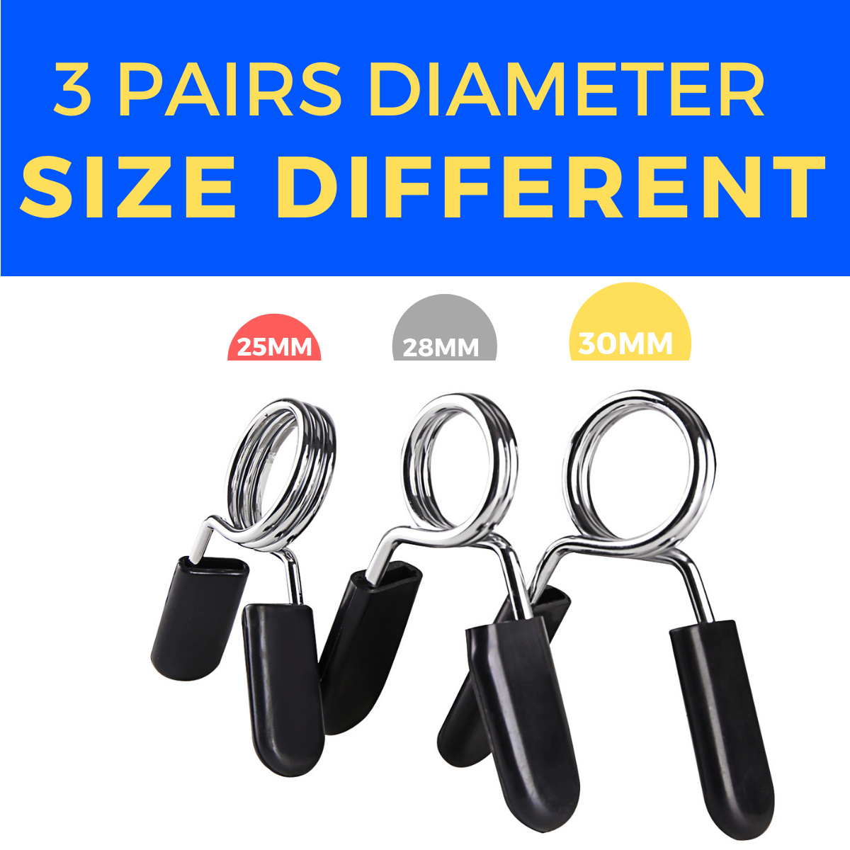 Slim Panda 24mm 25mm 28mm 30mm Barbell Clips for Dumbbell Bars