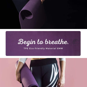 Slim Panda Non Slip Yoga Mat-Purple