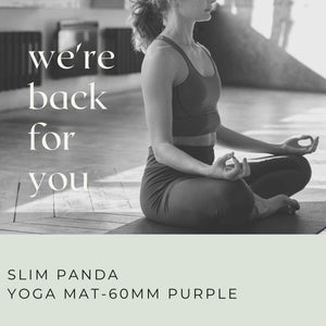 Slim Panda Non Slip Yoga Mat-Black