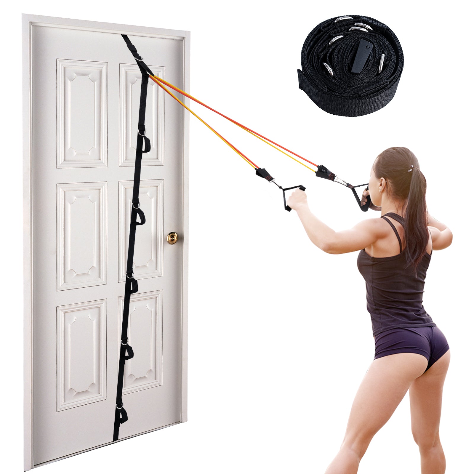 Door Anchor For Resistance Bands Multi Point Anchor Gym Accessory For Home  Fitness Pouch Free And
