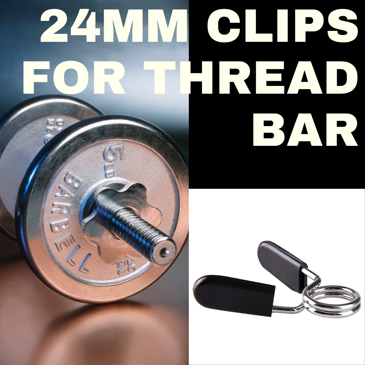 Slim Panda 24mm 25mm 28mm 30mm Barbell Clips for Dumbbell Bars