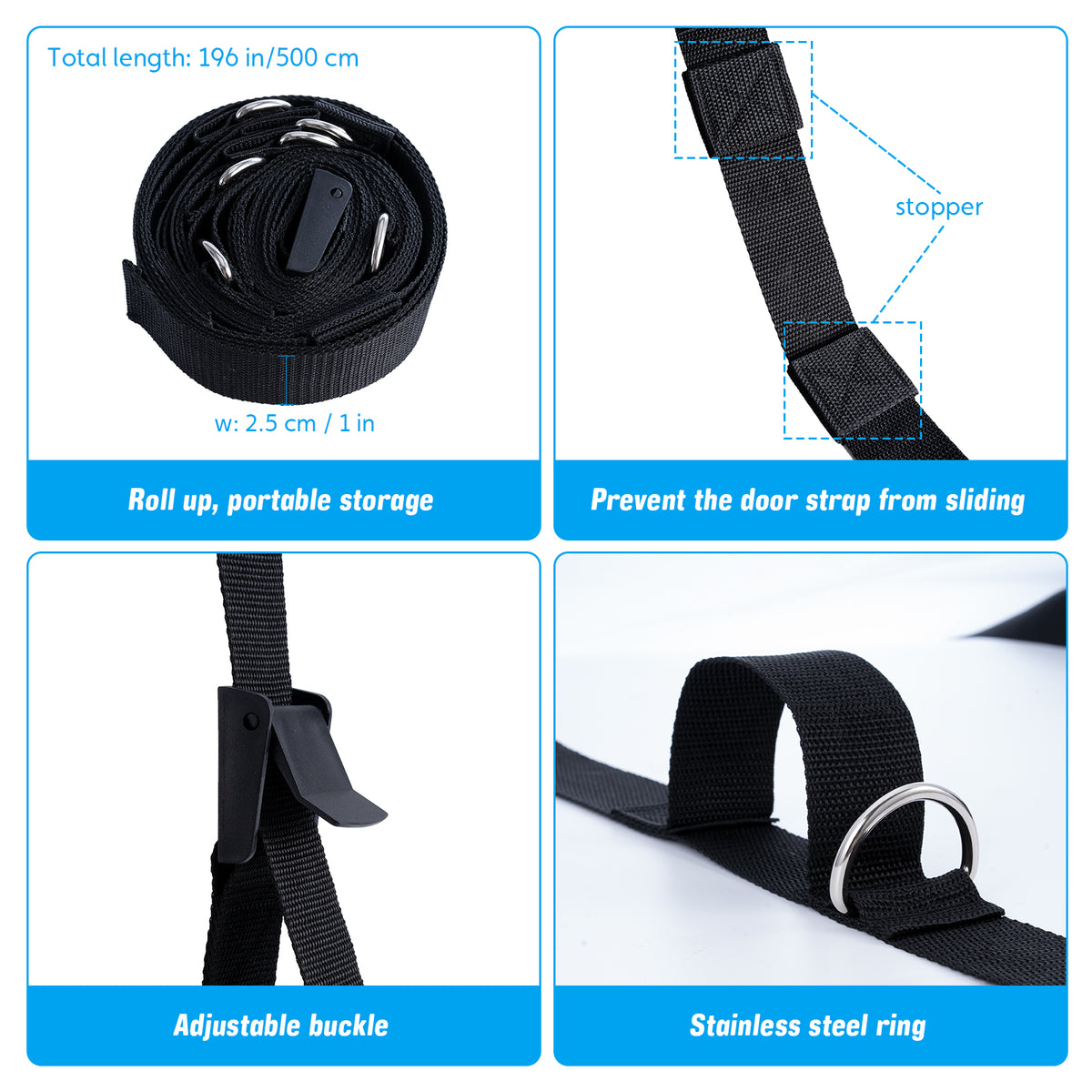 Slim Panda Upgraded Door Anchor Strap for Resistance Bands Exercises
