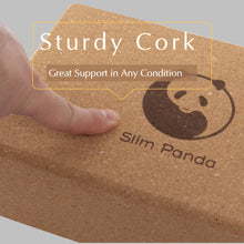 Load image into Gallery viewer, Slim Panda Cork Yoga Blocks, 3x6x9 inch -2 Pcs With Cover Bag
