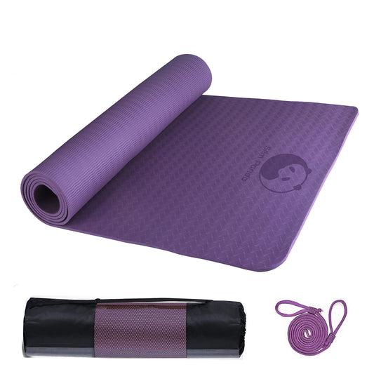 Slim Panda Non Slip Yoga Mat-Purple